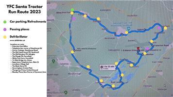 Notts Young Farmers Santa Tractor Run 2023